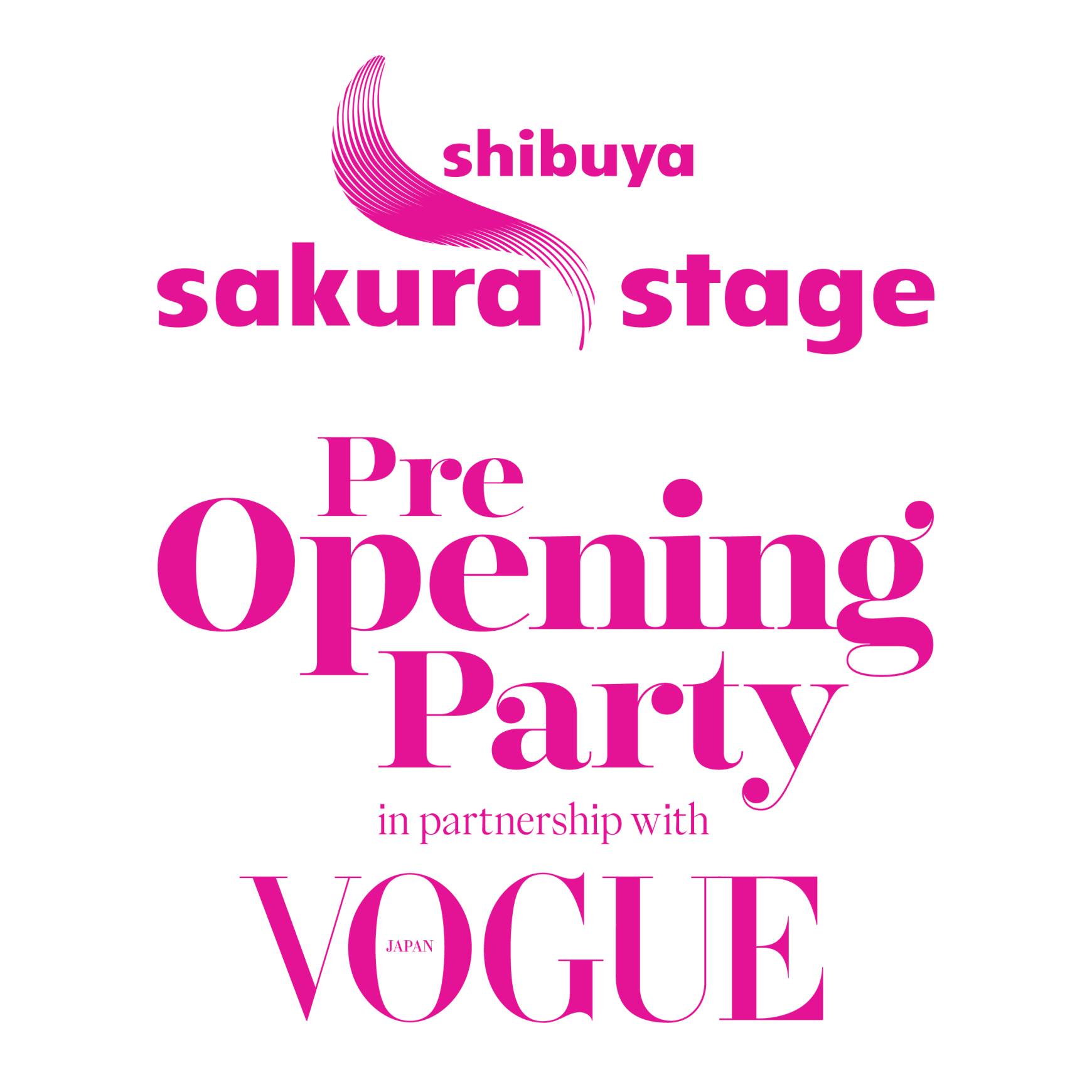 "shibuya sakura stage Pre Opening Party in partnership with VOGUE JAPAN"開催