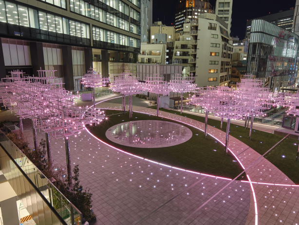 SHIBUYA WINTER ILLUMINATION 2023-2024 COLLECTIONS 光と音のハーモニー “さくらCHORUS“ 点灯式