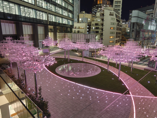 SHIBUYA WINTER ILLUMINATION 2023-2024 COLLECTIONS光與聲音的和諧“櫻花CHORUS”點燈儀式