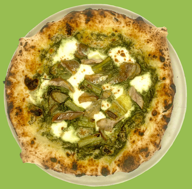 ～ INAHO FARM × Ciel Pizza ～　沖縄の太陽をたっぷり浴びて育った山菜の新作ジェノベーゼピザ