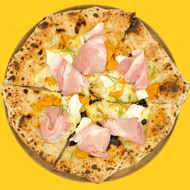 ～INAHO FARM × Ciel Pizza～　卵の黄身やカボチャのような味わいの不思議なトロピカルフルーツの新作ピザ