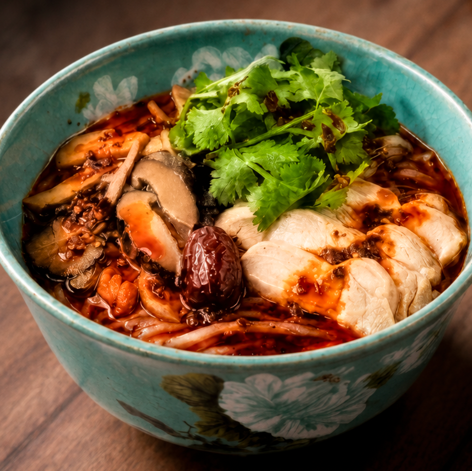 ★Stand Pho You 亜細亜料理店　4F FOOD MET★  国産「生」米麺 薬膳麻辣フォー　和漢薬膳スープとレモングラス薫る自家製辛味油